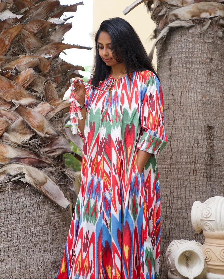KIMAYA KAFTAN DRESS IKAT