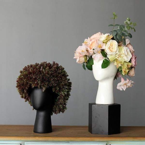 HEAD SHAPE FLOWER VASE