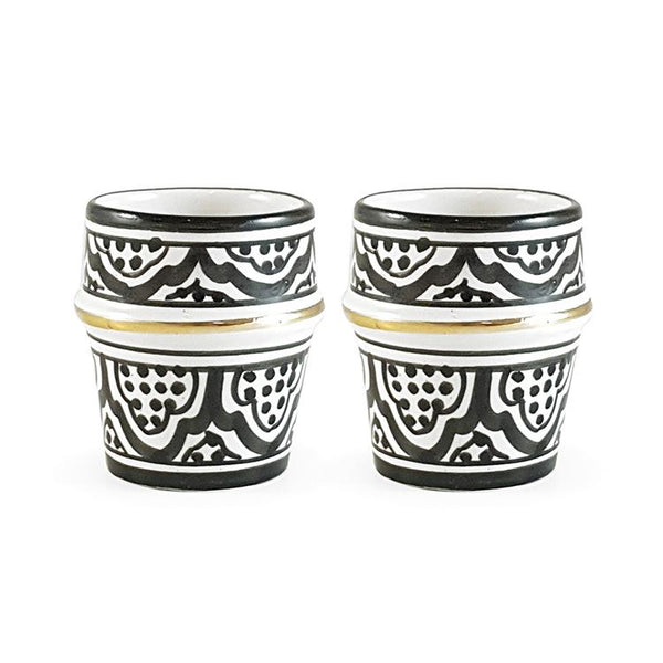SET OF 2 GOLD CUP NESPRESSO ZWAK BLACK