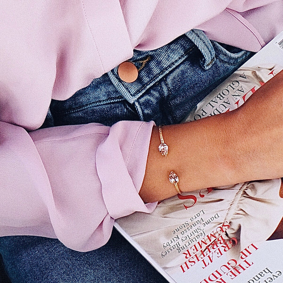 PETITE DROP BRACELET/ VINTAGE ROSE