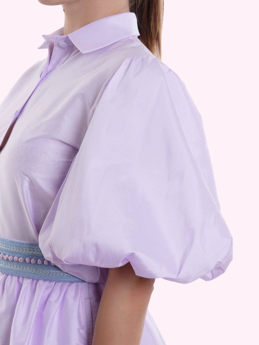 FLUFFY SLEEVES JUMPSUIT