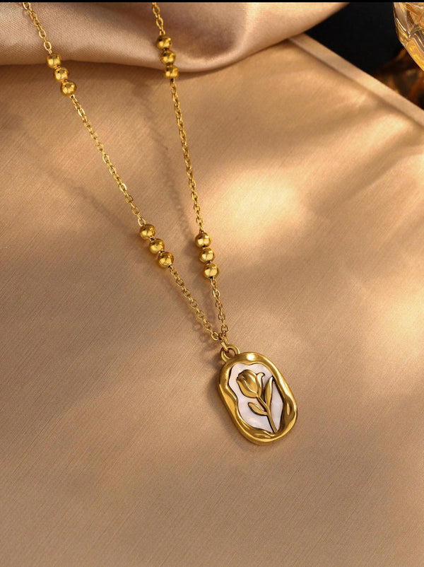 Rose Flower Vintage Style Necklace