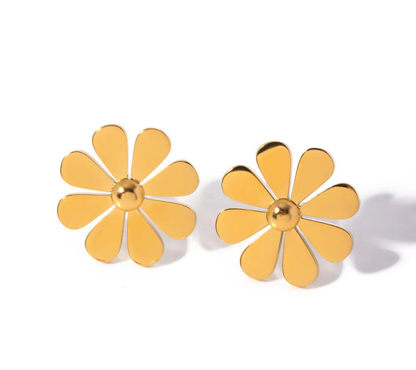 Flower design earrings