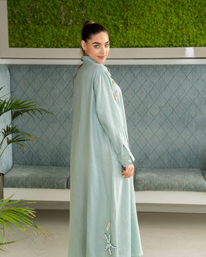 BEYOU UNDER THE SEA MINT SHIRT DRESS