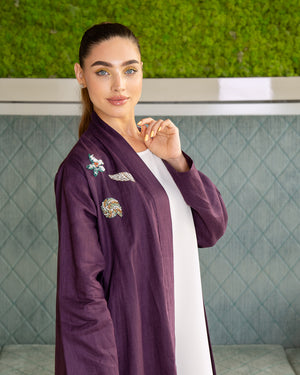 BEYOU UNDER THE SEA PURPLE ABAYA