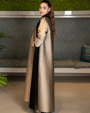 BEYOU REVERSIBLE ABAYA GOLD /BLK