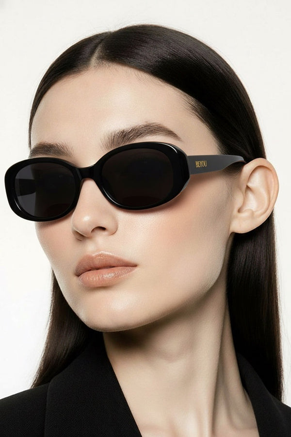 NJ9044-C1-BLACK OVAL SHAPED