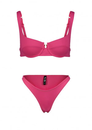 Brigette hot pink bikini set