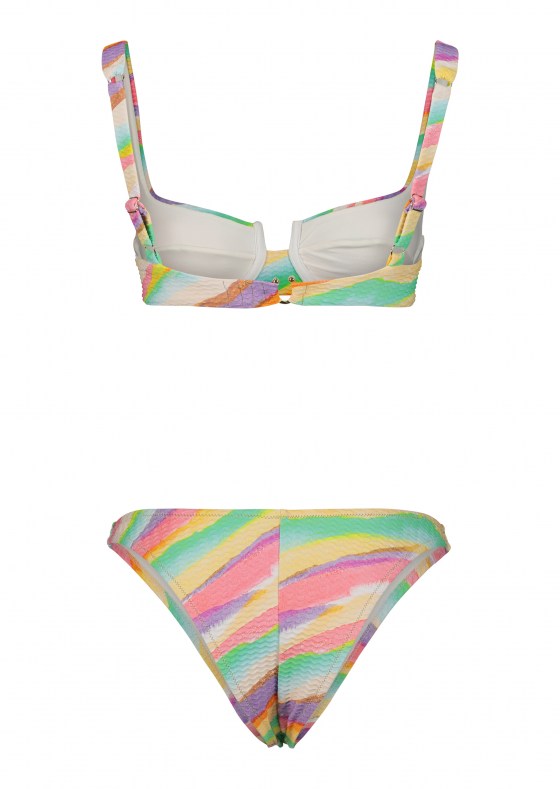 Brigette stripe printed bikini set