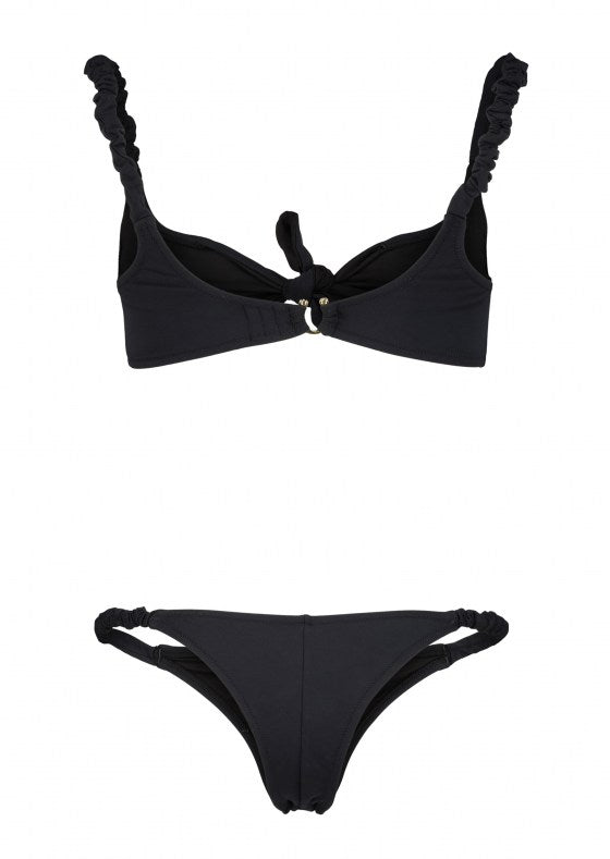 Luca black bikini set