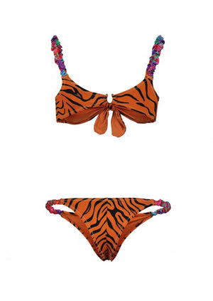 Luca tiger print bikini set