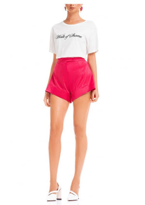 Pink high waist shorts