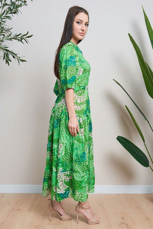 Green Maxi Dress -FP-14678