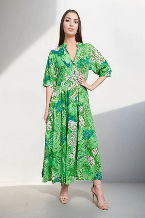 Green Maxi Dress -FP-14678