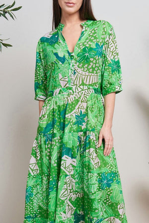 Green Maxi Dress -FP-14678