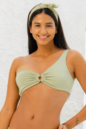 Huda One Shoulder Sustainable Bikini Top