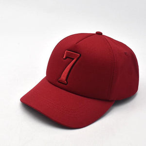 7 DARK RED FULL FABRIC HEAD CAP