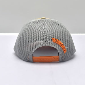 H HEAD CAP-Orange/beige/white