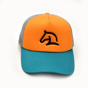 HORSE ORANGE/ GREEN HEAD CAP