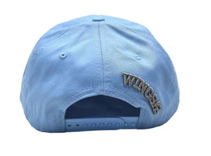 H SKY BLUE FULL FABRIC HEAD CAP