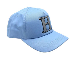 H SKY BLUE FULL FABRIC HEAD CAP