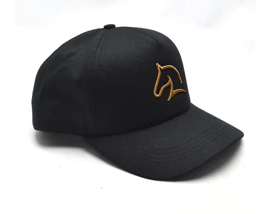 HORSE 3 BLACK/BROWN HEAD CAP