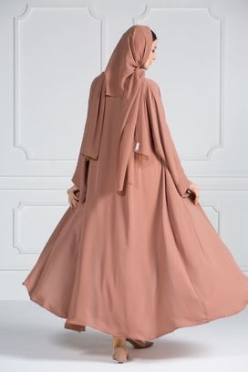 COLORED ABAYA ORDERS - Dusty Coral (AM8)