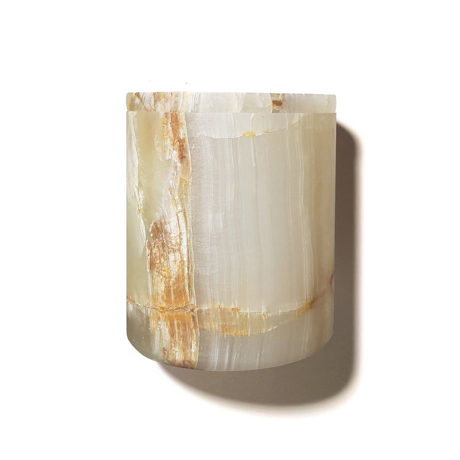 NATURAL ONYX CANDLE HOLDER